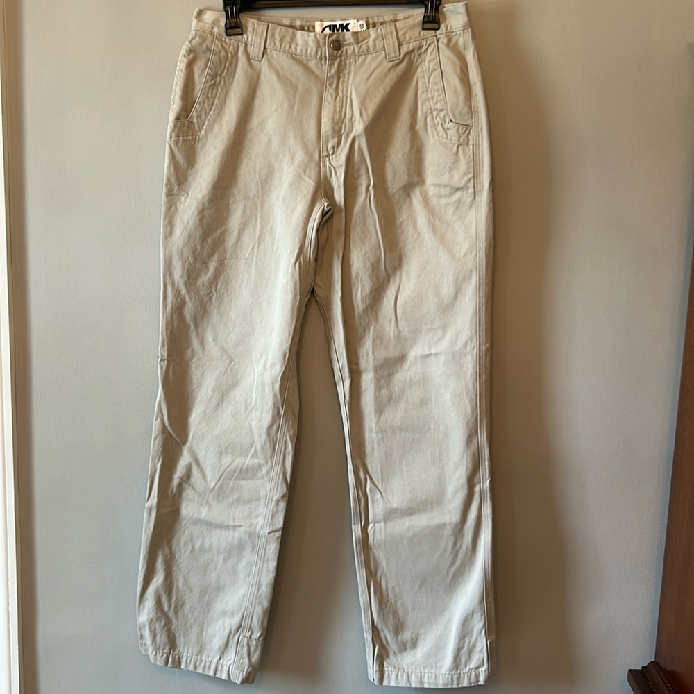 Mountain Khaki Pants Measures 36x34 Khaki Relaxed Fit Flat Front Straight Leg